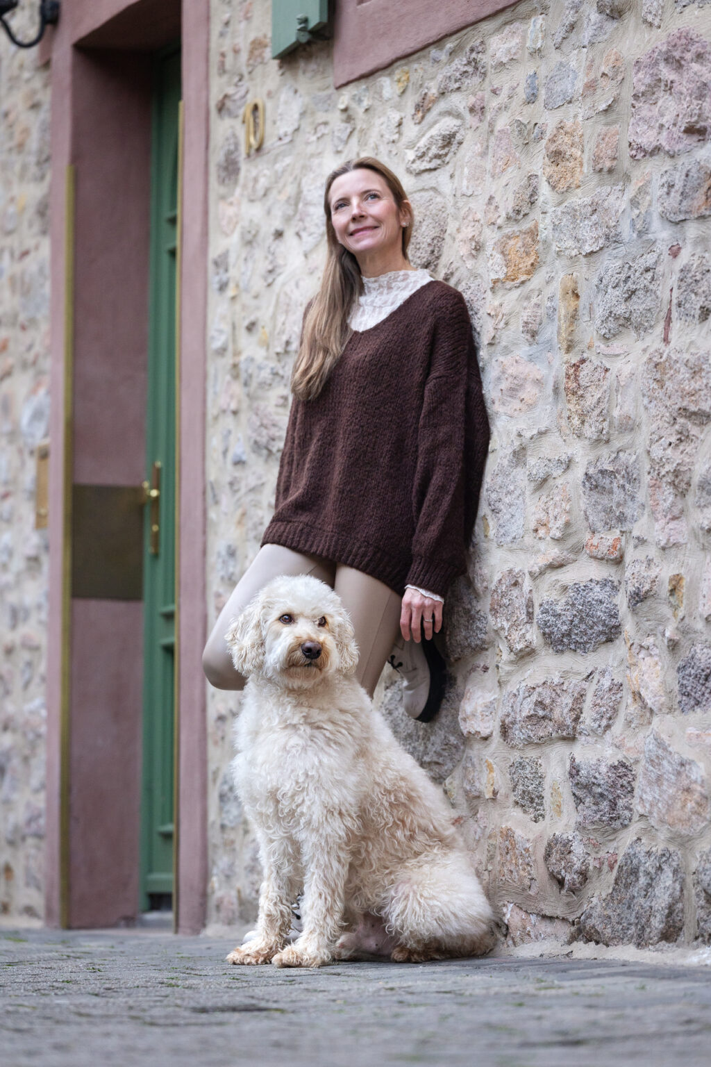Mensch Hund Bild Weinheim Altstadt